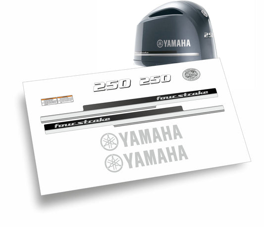 Yamaha Four Stroke 250 cavalli adesivi sticker motoscafo barche motore fuoribordo