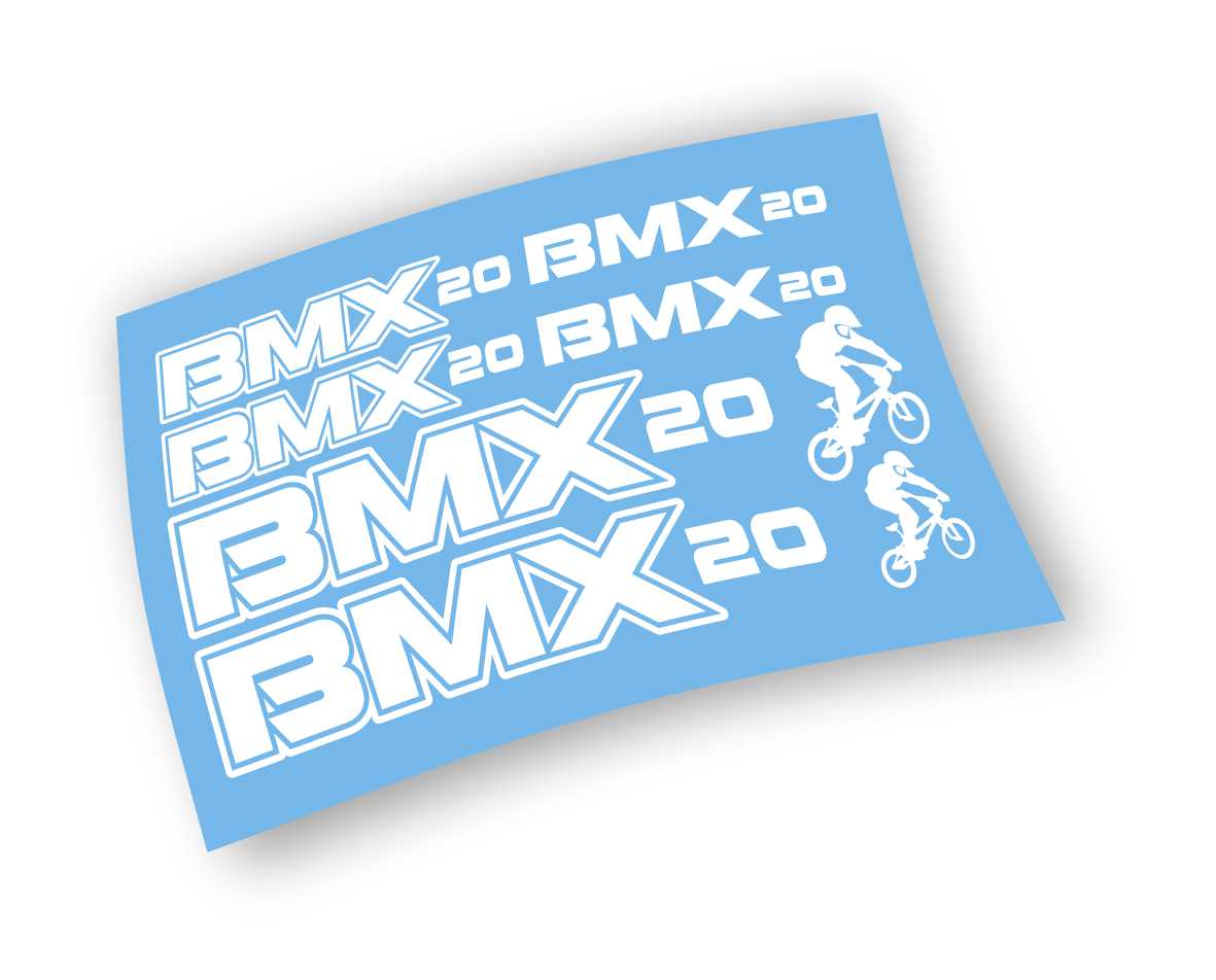 BMX kit adesivi colore personalizzato