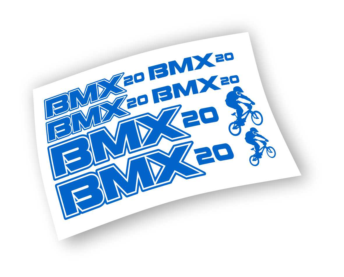 BMX kit adesivi colore personalizzato