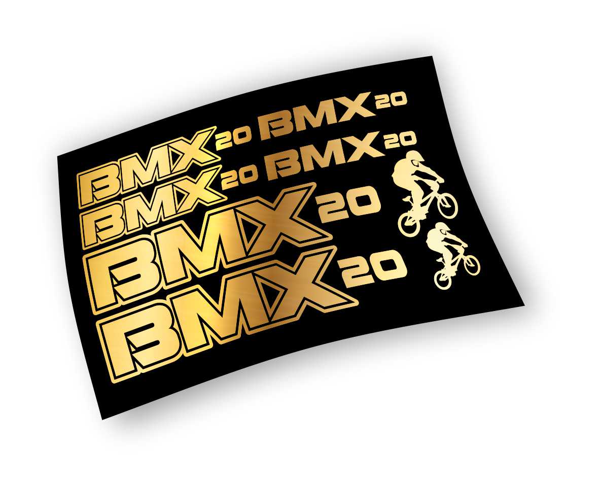 BMX kit adesivi colore personalizzato