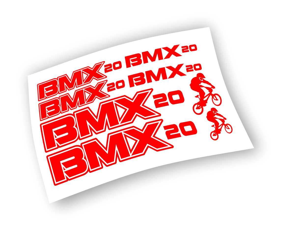 BMX kit adesivi colore personalizzato