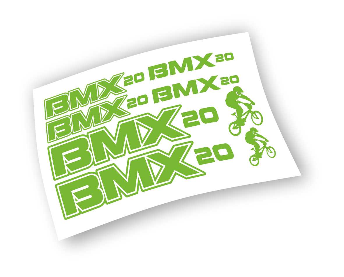BMX kit adesivi colore personalizzato