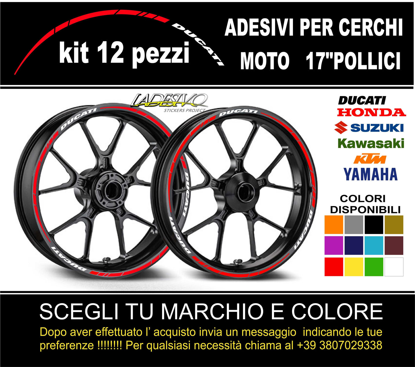 adesivi cerchi moto honda suzuki ducati kawasaki ktm benelli yamaha sticker bike