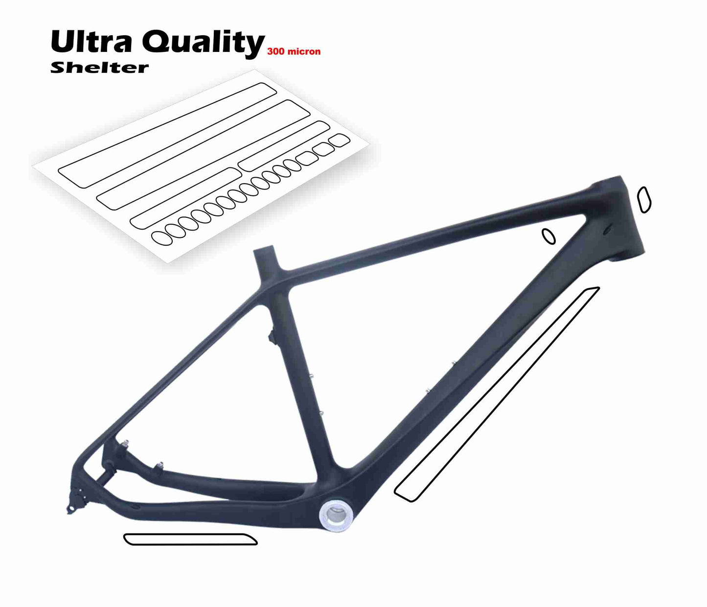 ADESIVI PROTEZIONE TELAIO 19pz stickers shelter frame