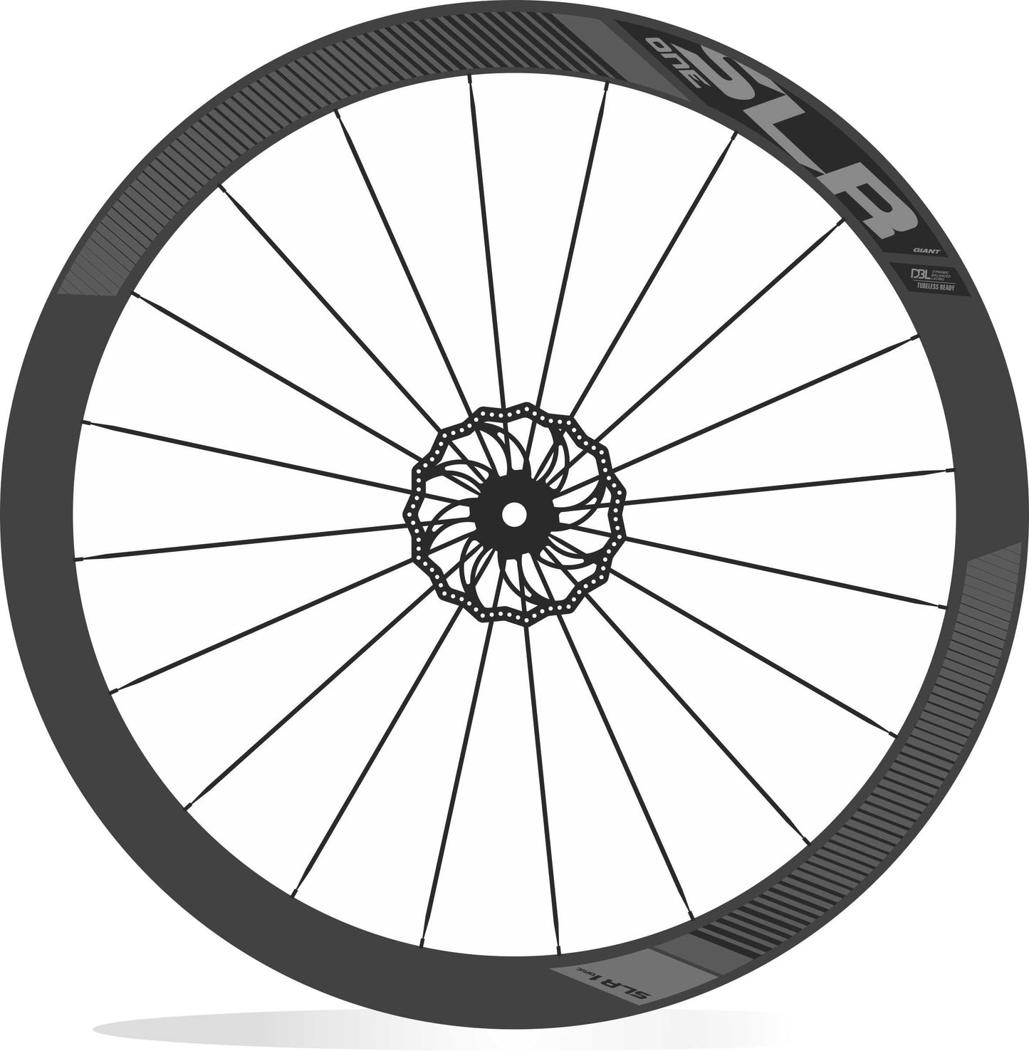 Giant slr-1 disc composite wheel system 42 mm kit adesivi bicicletta da corsa