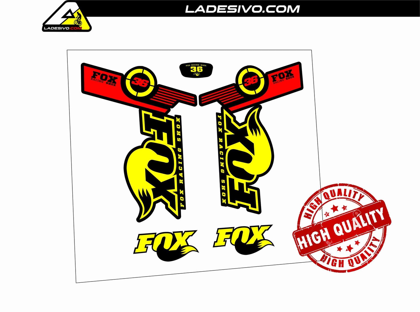 kit adesivi Fox 36 per forcella bici mtb TRATTAMENTO ANTIGRAFFIO