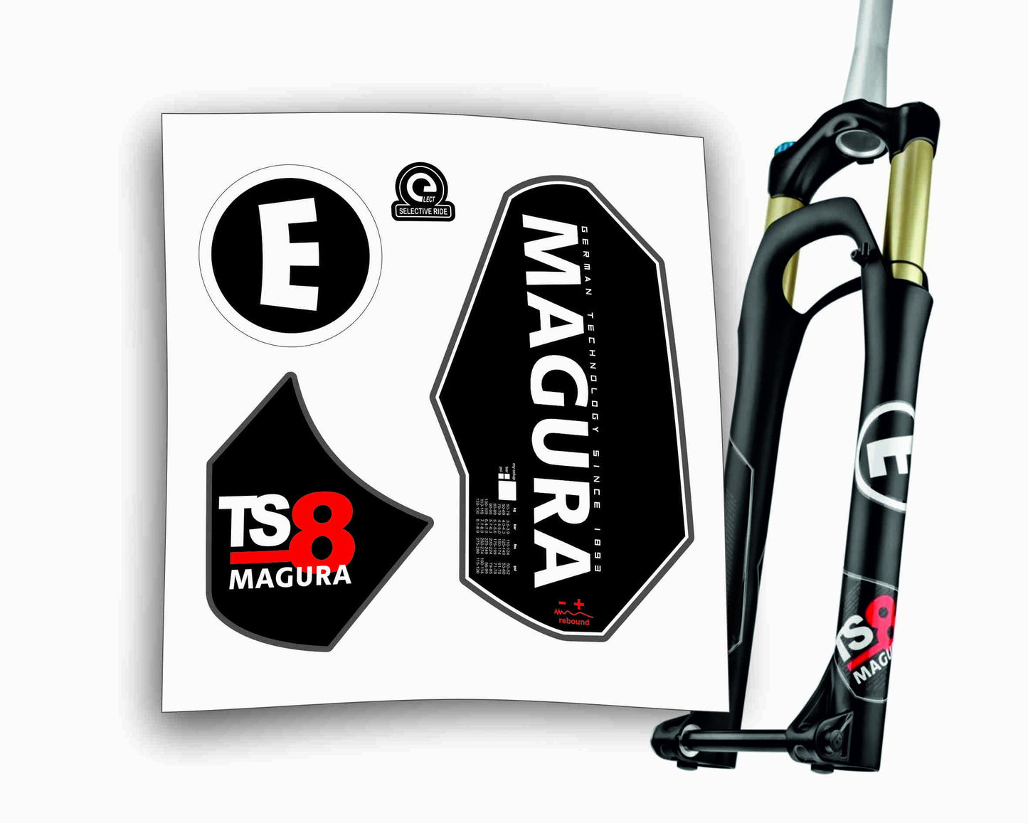 Magura Ts8 E 29pollici adesivi forcella bici mtb