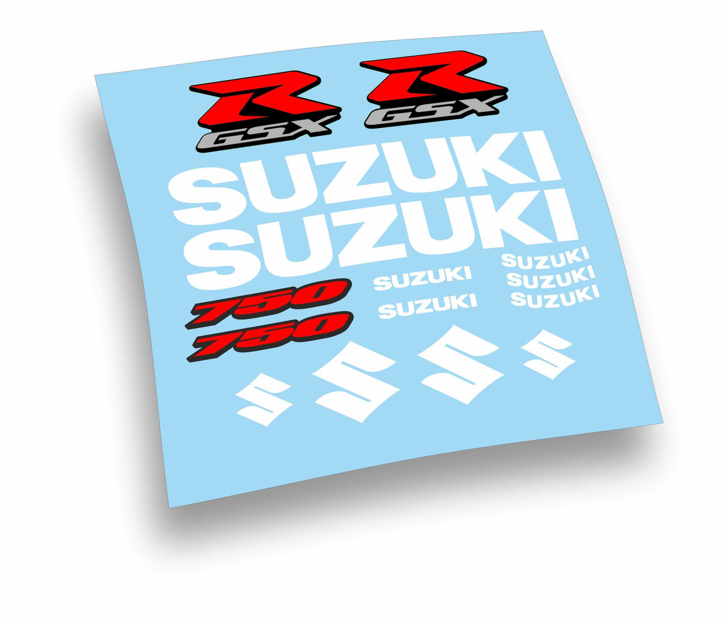 suzuki gsxr 750 kit adesivi colori personalizzati