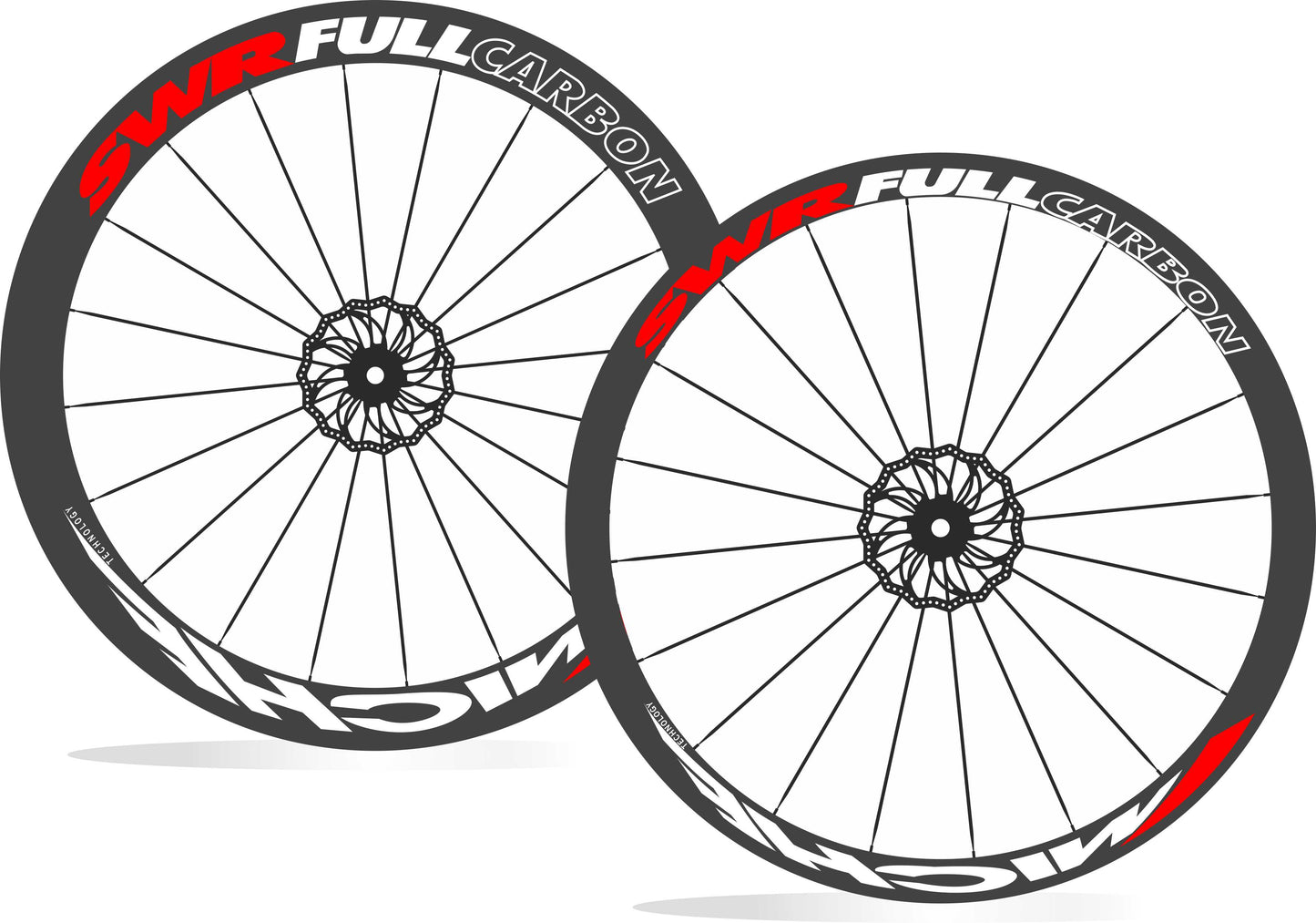 SWR Full Carbon Miche adesivi per cerchio personalizzati