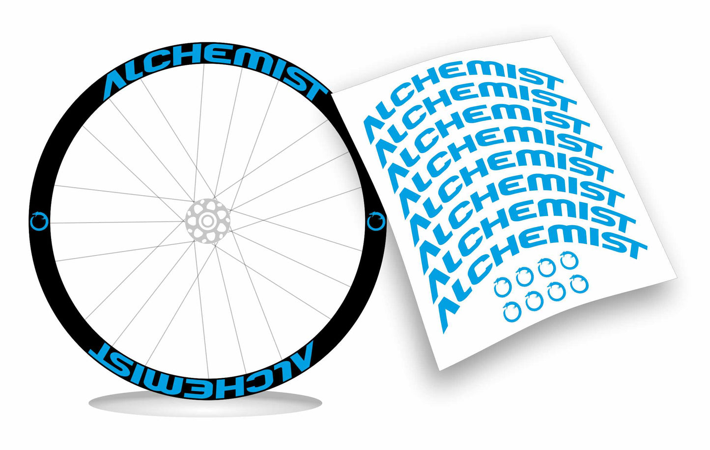 Alchemist adesivi cerchio personalizzati