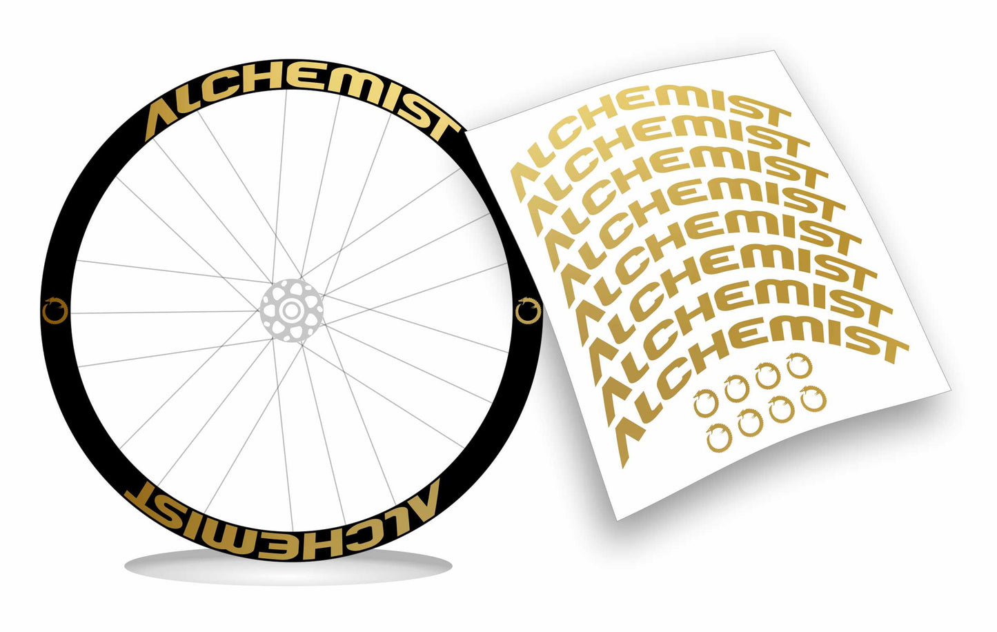 Alchemist adesivi cerchio personalizzati
