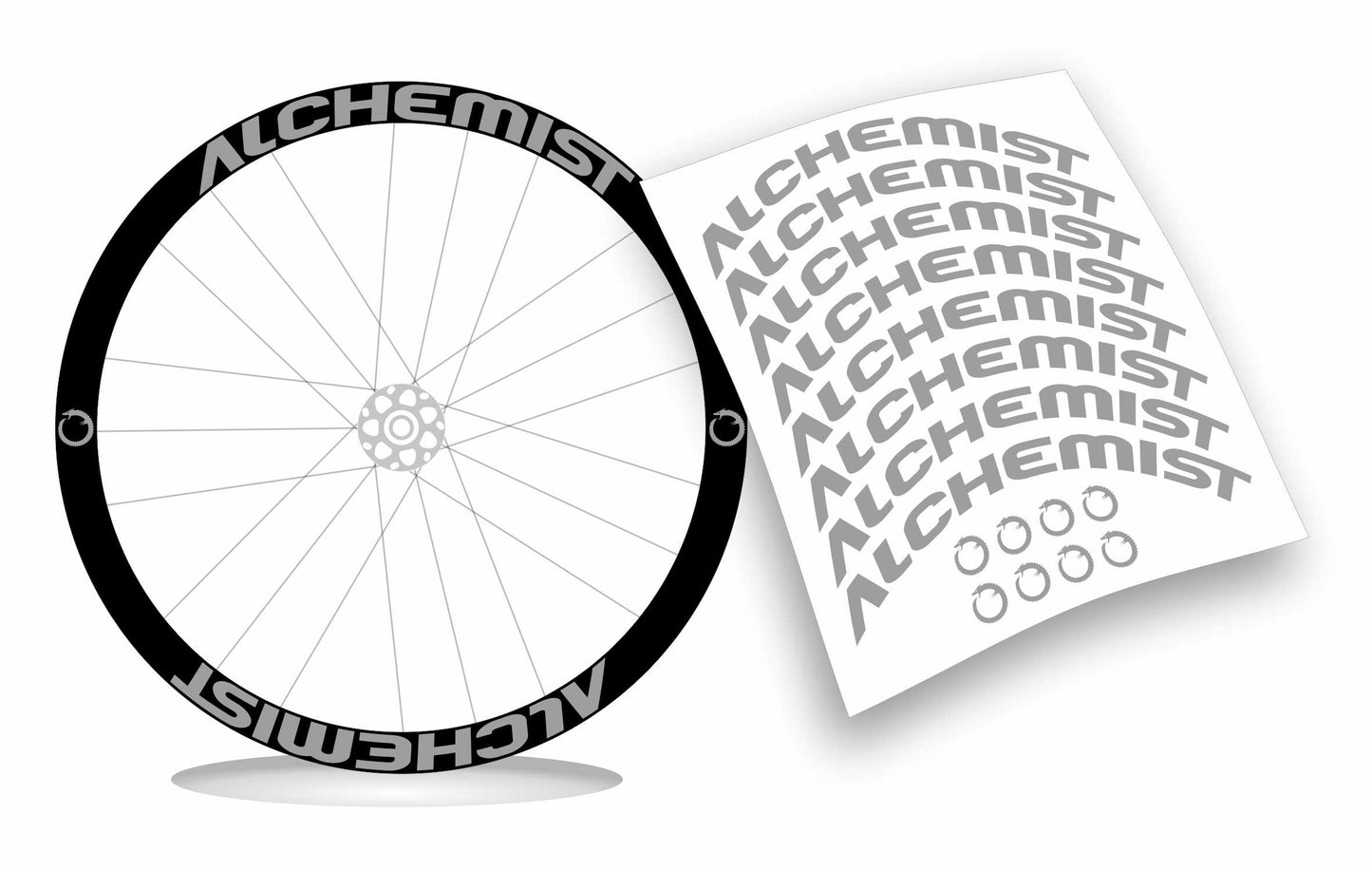 Alchemist adesivi cerchio personalizzati