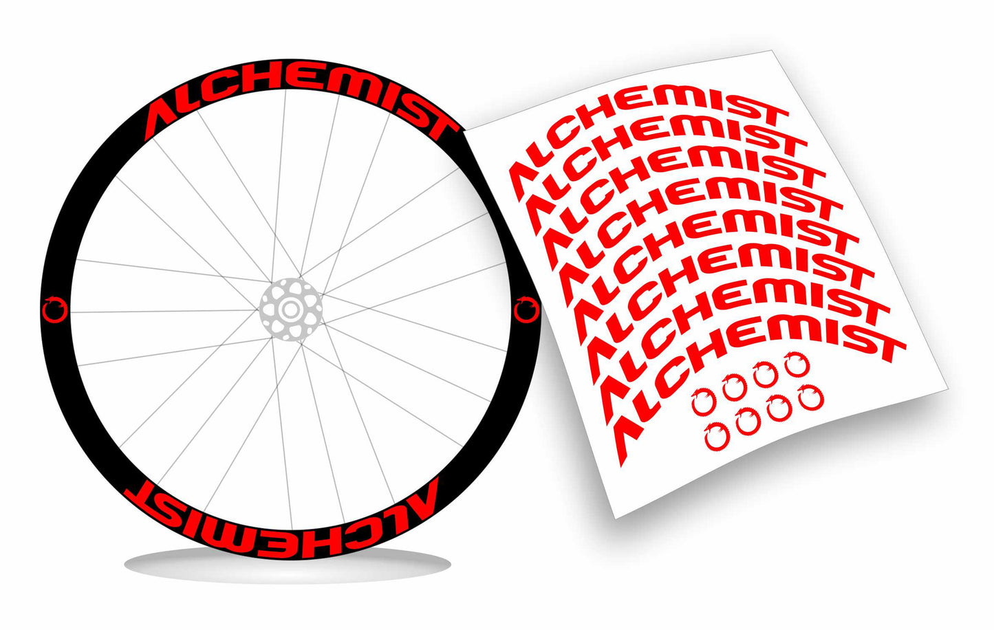 Alchemist adesivi cerchio personalizzati