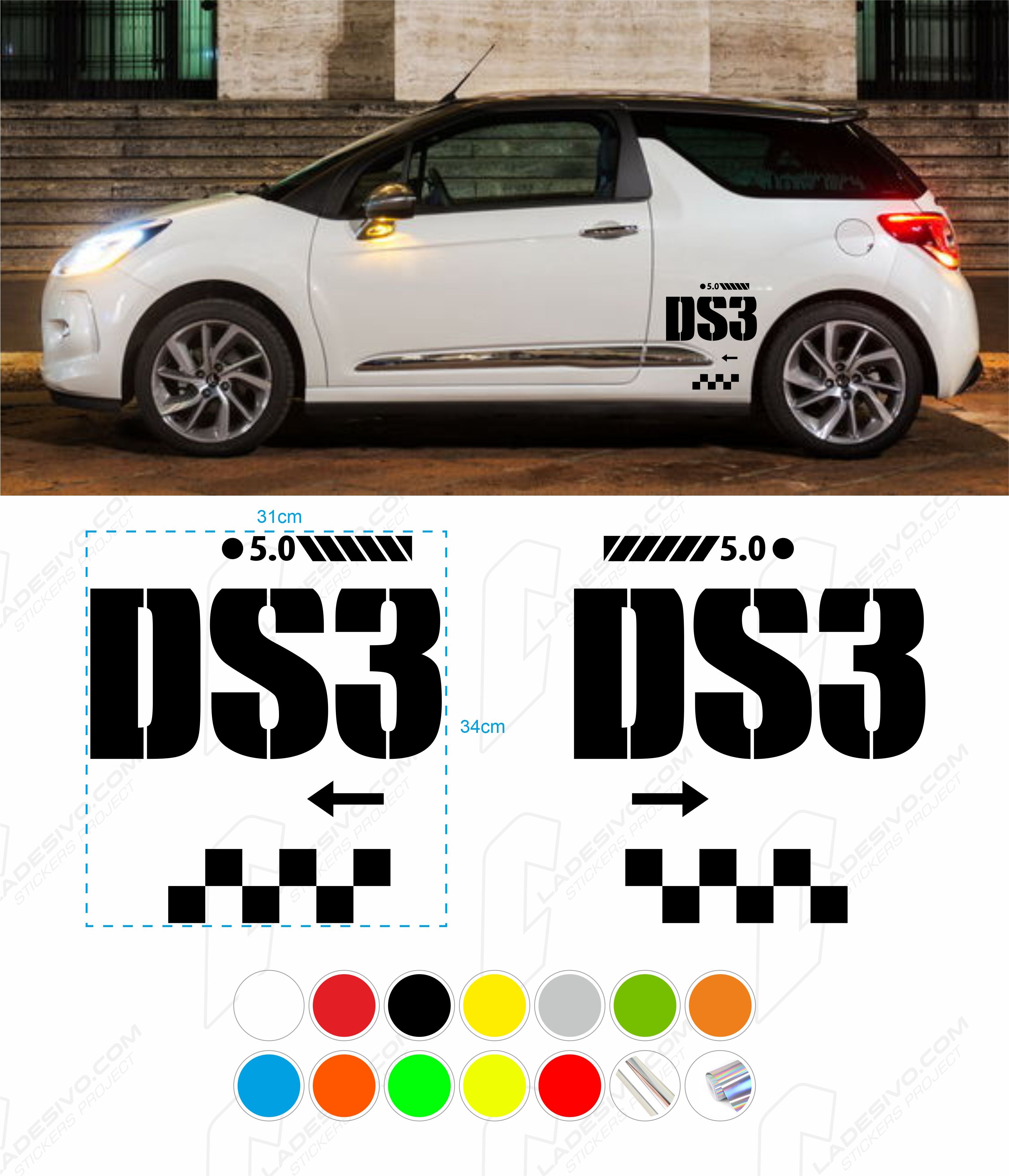 kit adesivi decals Citroen DS3 racing colore personalizzato – Ladesivo
