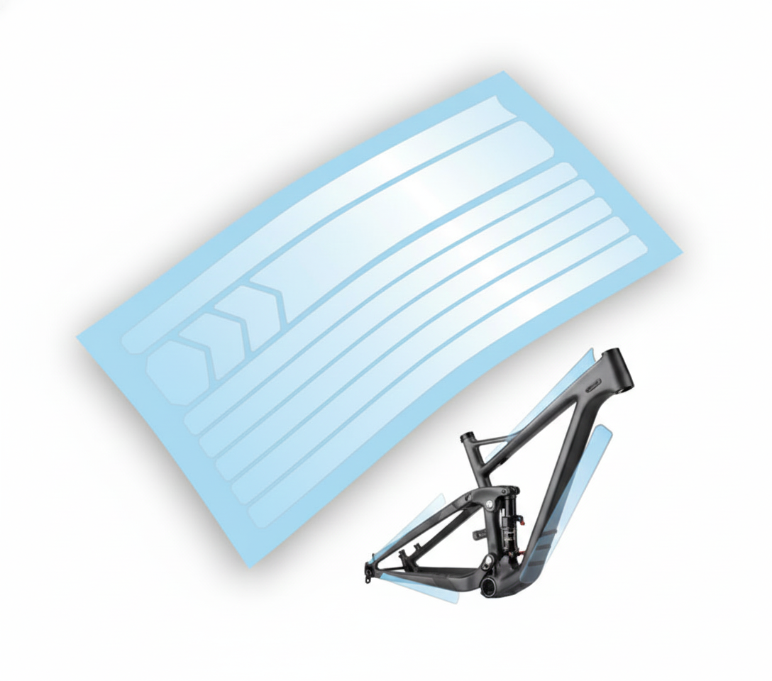 Kit Protezione Bici da Corsa: Adesivi Protezione Telaio Standard + Pellicola Protettiva Pedivelle