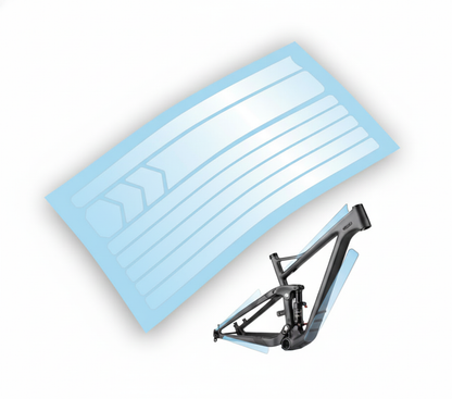 Kit Protezione Bici da Corsa: Adesivi Protezione Telaio Standard + Pellicola Protettiva Pedivelle