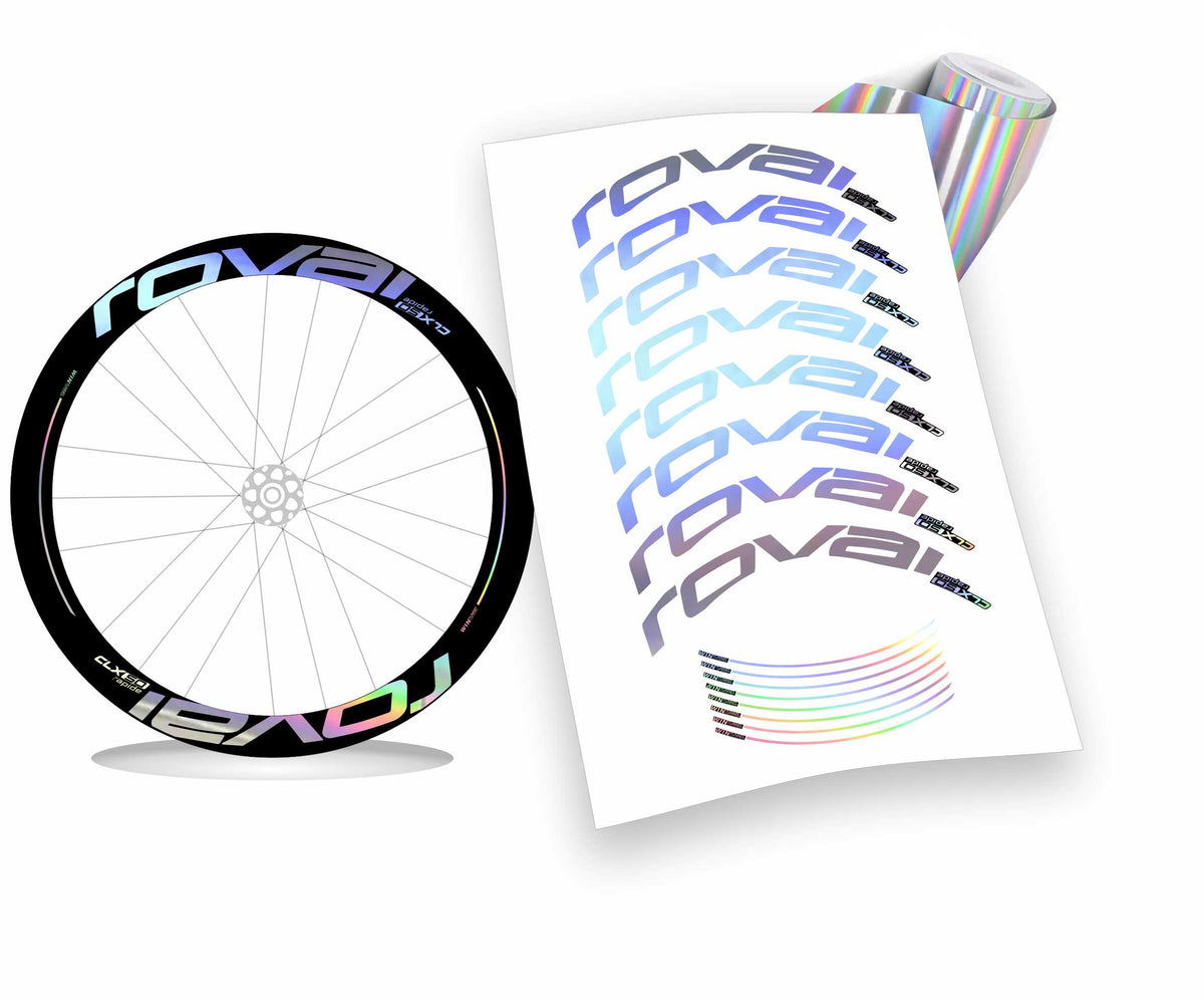 Roval CLX 50 rapide scritte piene kit adesivi per cerchi bicicletta da corsa