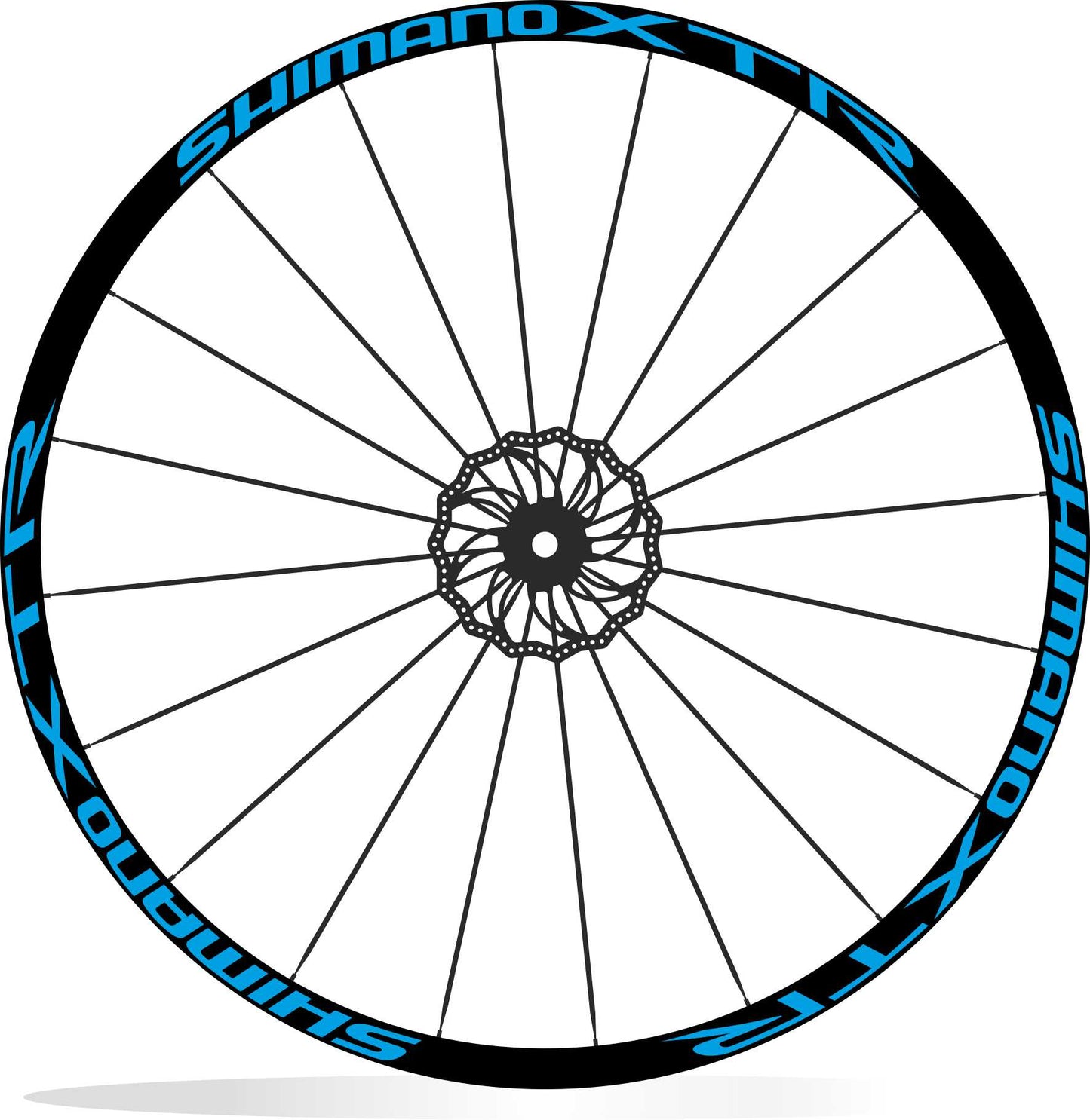 Shimano XTR adesivi cerchi bici mtb sticker personalizzati