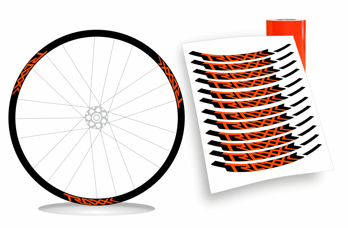 Traxx - Kit adesivi cerchi bicicletta mountain bike