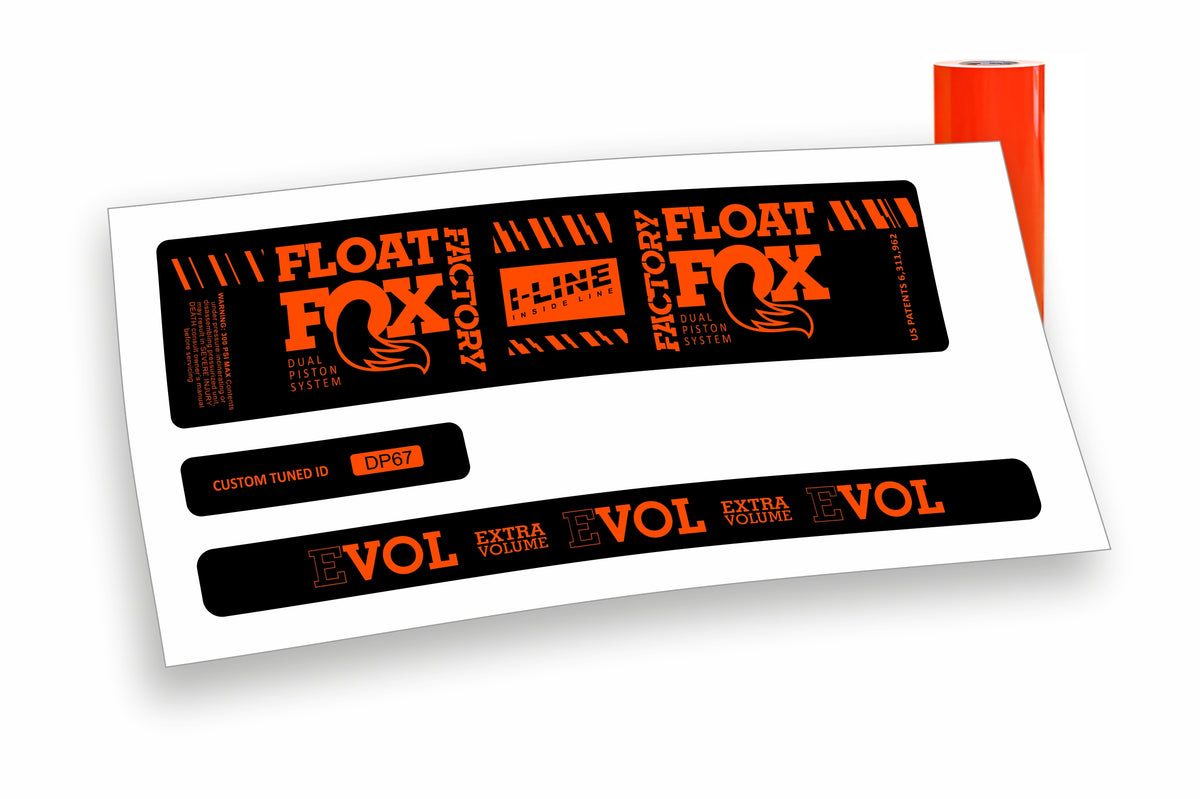 Fox Float DPS Evol Factory 2019/20 adesivi per ammortizzatore posteriore