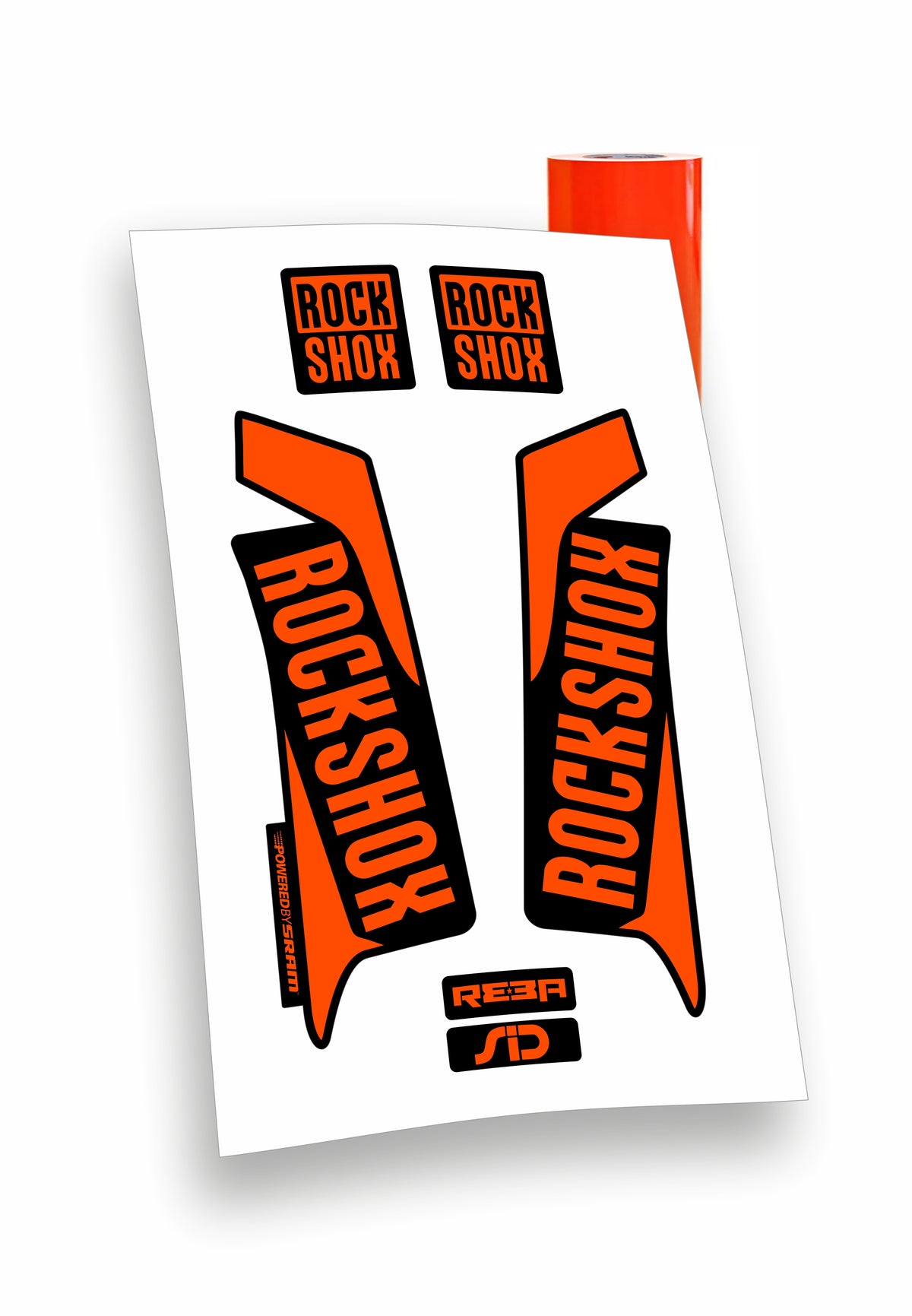 Kit ADESIVI forcella bici mtb rock shox mountain bike stickers fork bike custom reba sid