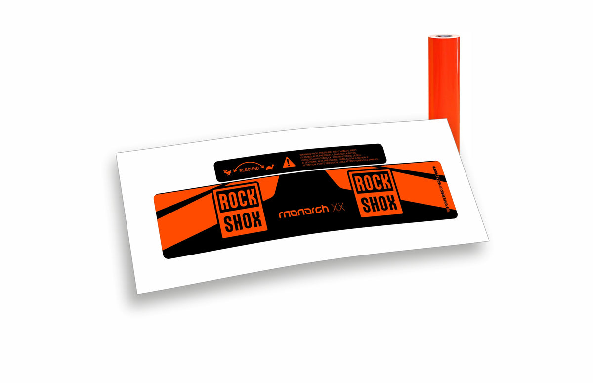 Rock Shox Monarch XX 2017 - adesivi sticker per ammortizzatore posteriore