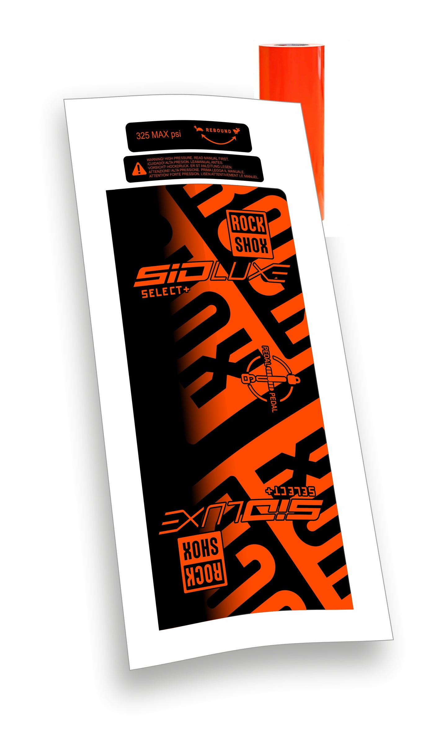 Rock Shox kit Sid Luxe Select+ Blocco Pedivella adesivi bicicletta colore personalizzato