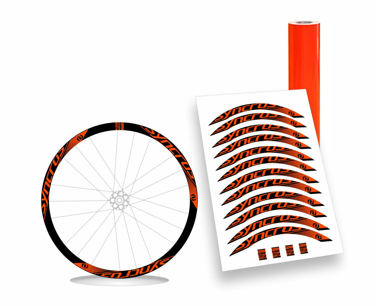 Syncros DT Swiss rr10 carbon clincher 46 Kit adesivi cerchi bici da corsa 28" colore personalizzato