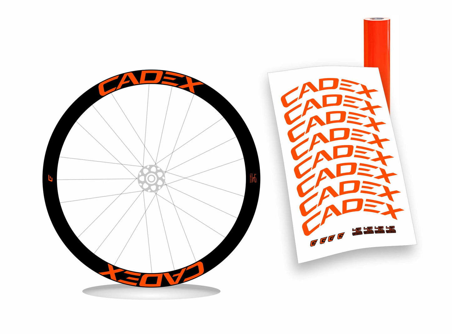 Cadex 42 kit adesivi per cerchi bicicletta da corsa