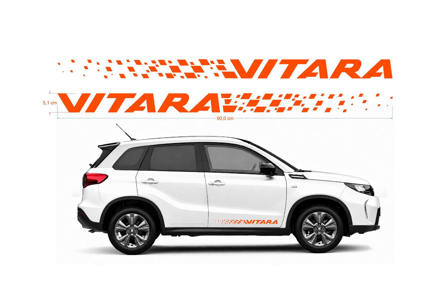 Suzuki Vitara Dissolvenza kit adesivi stickers auto colore personalizzato