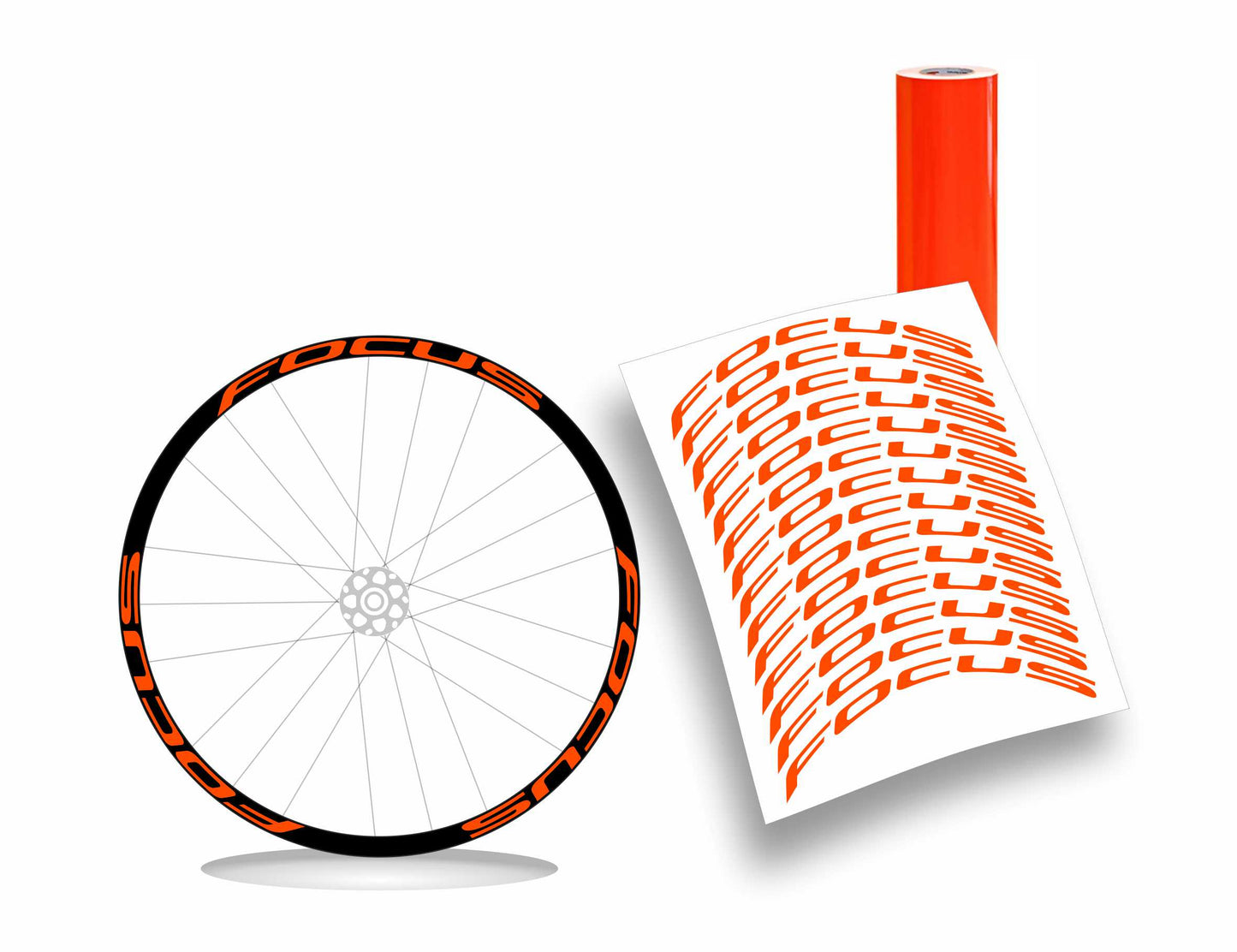 Focus kit adesivi per cerchi bike colore personalizzato