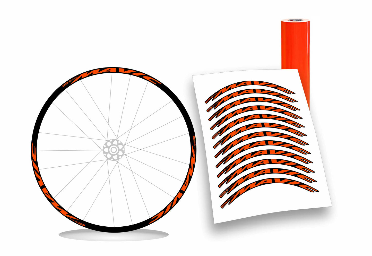 Mavic kit adesivi cerchi bici mtb bdc 12 pezzi colore personalizzato