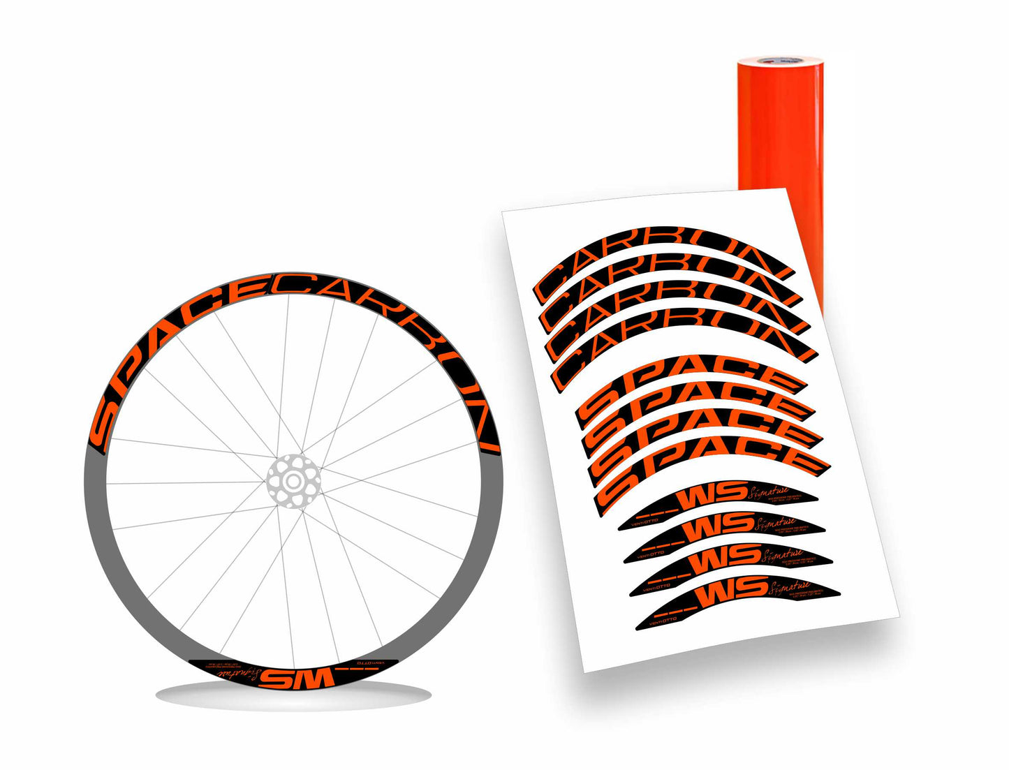 Space Carbon WS Signature Venti Otto kit adesivi personalizzati