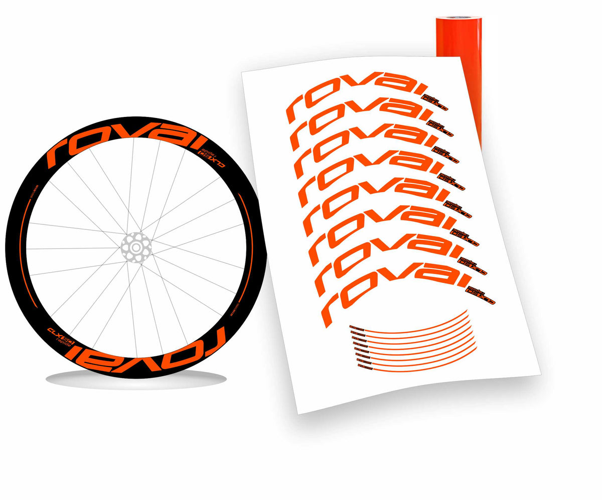 Roval CLX 50 rapide scritte piene kit adesivi per cerchi bicicletta da corsa