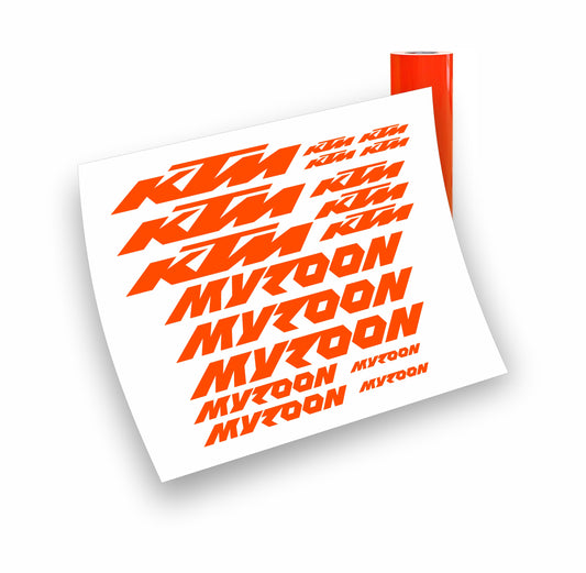 KTM Myroon kit adesivi completo per mountain bike biciletta mtb 17 pezzi