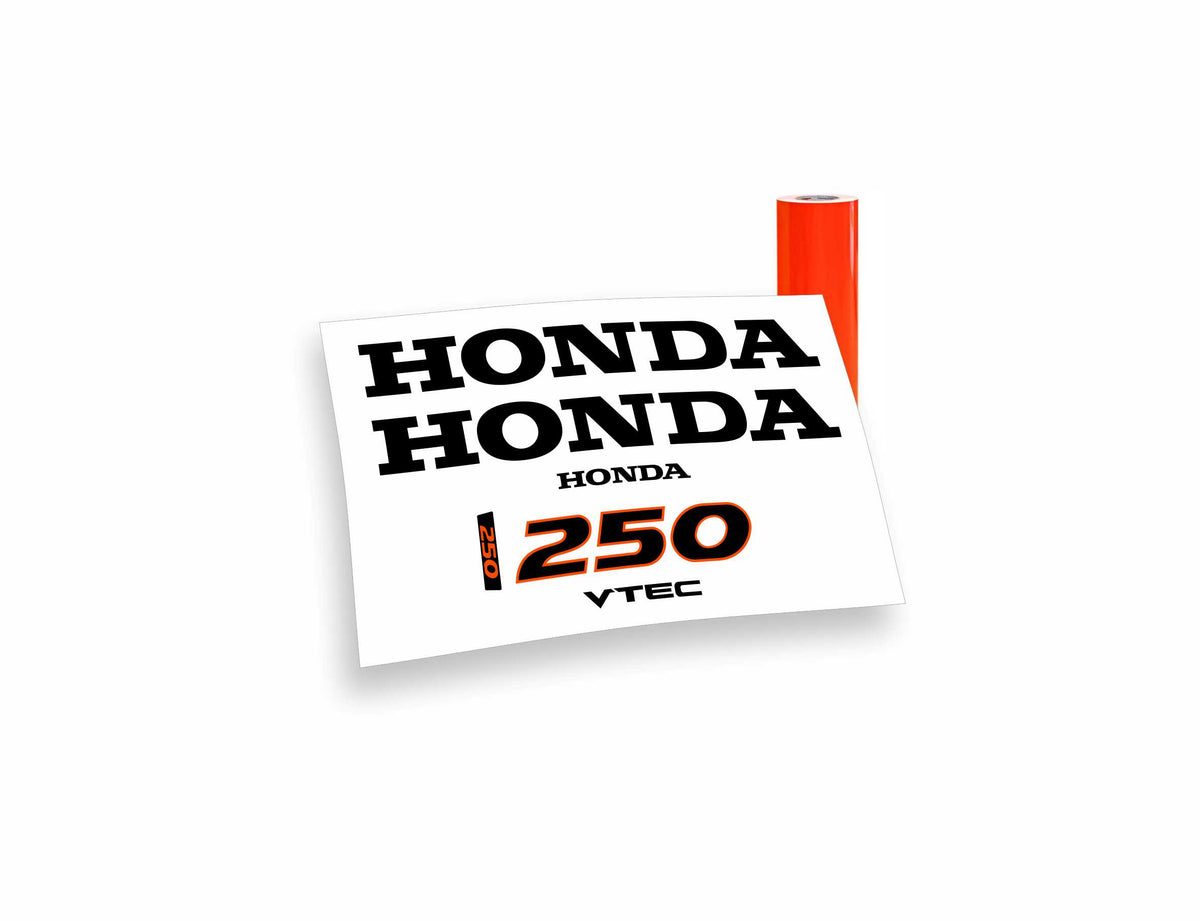 Honda 250 vtec adesivi sticker motoscafo barche motore