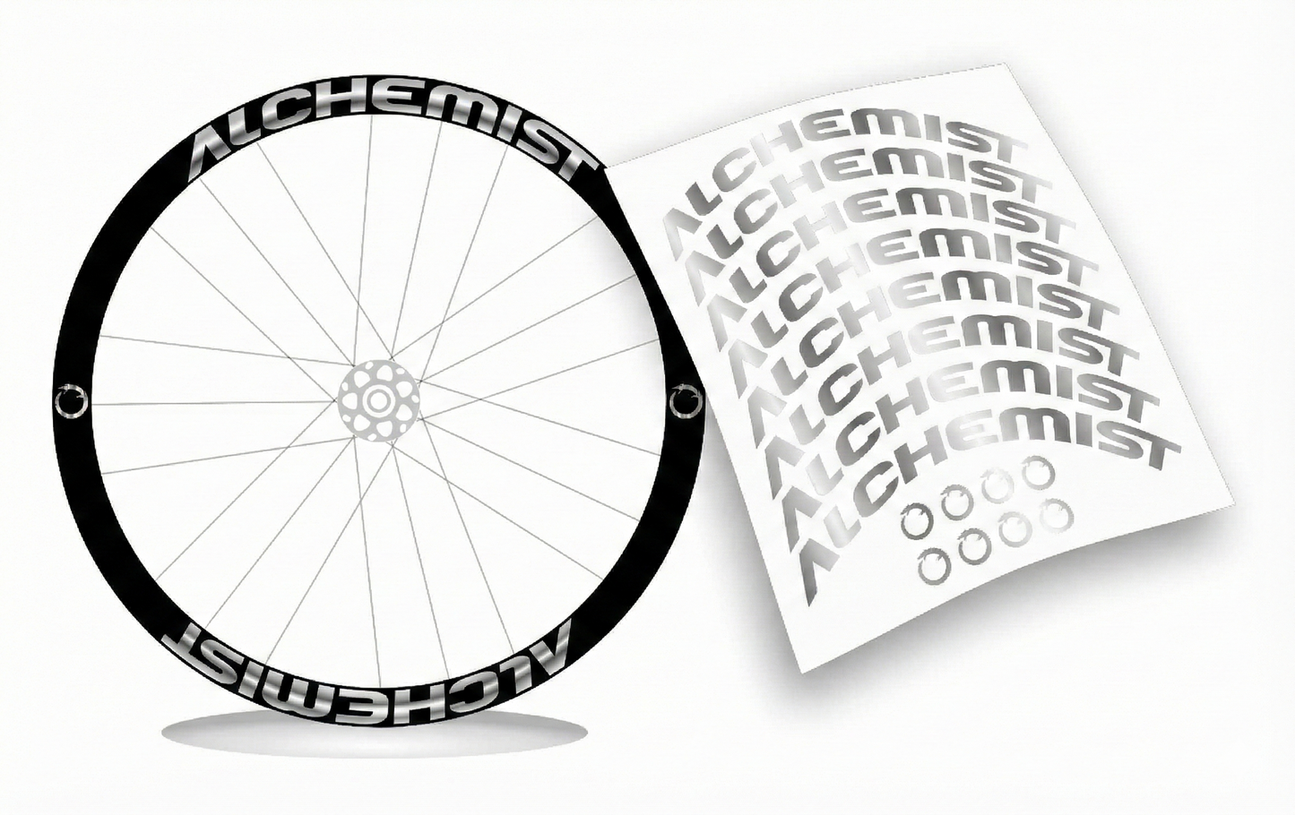 Alchemist adesivi cerchio personalizzati