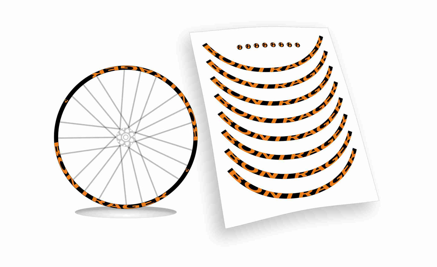 Adesivi cerchi bici mtb/bdc bontrager
