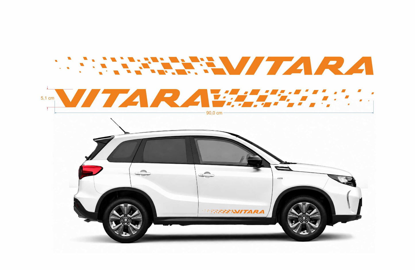 Suzuki Vitara Dissolvenza kit adesivi stickers auto colore personalizzato