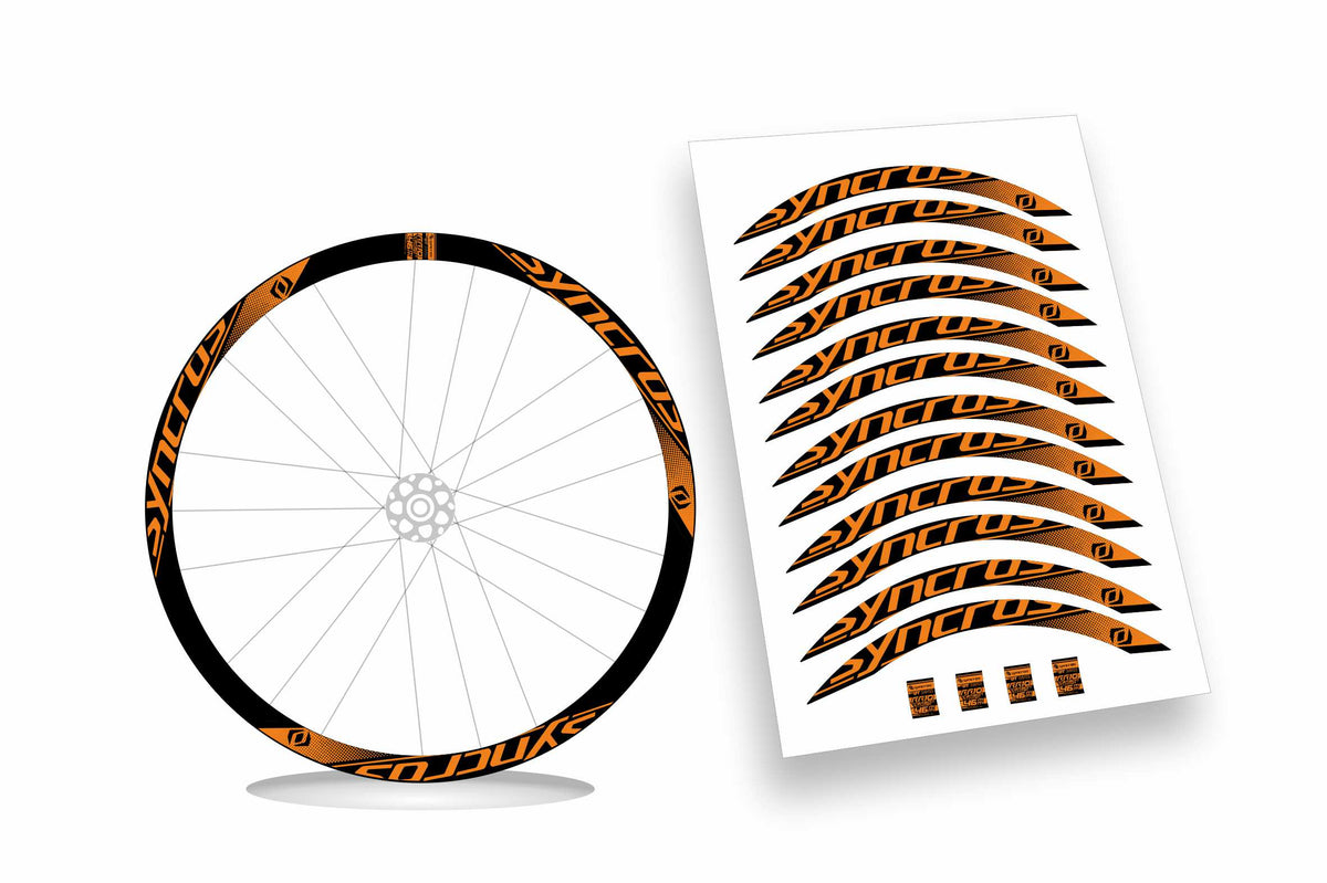 Syncros DT Swiss rr10 carbon clincher 46 Kit adesivi cerchi bici da corsa 28" colore personalizzato