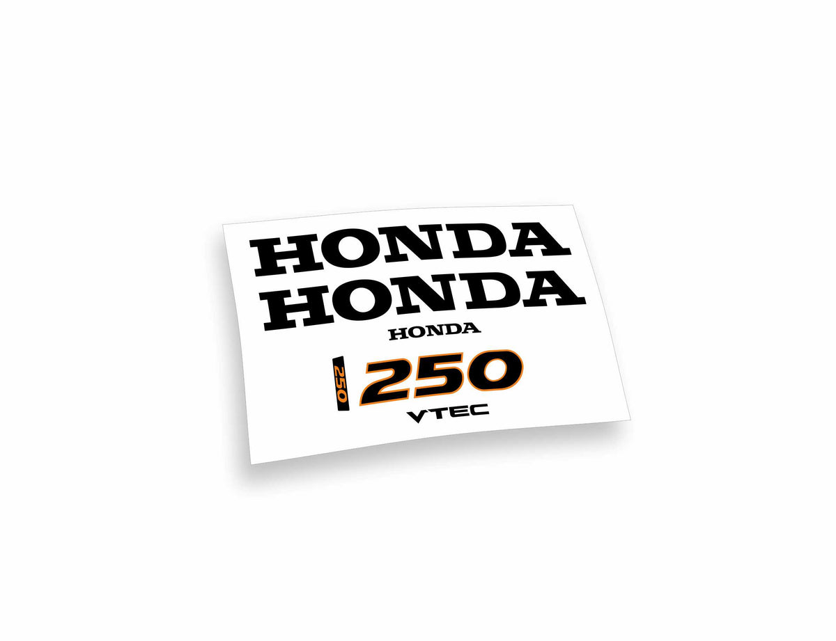 Honda 250 vtec adesivi sticker motoscafo barche motore
