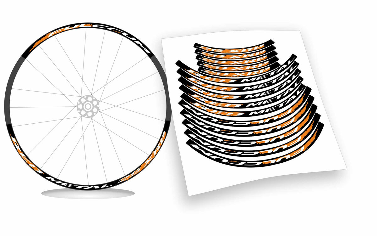 kit adesivi fulcrum RED METAL XRP per cerchi mtb stickers wheel