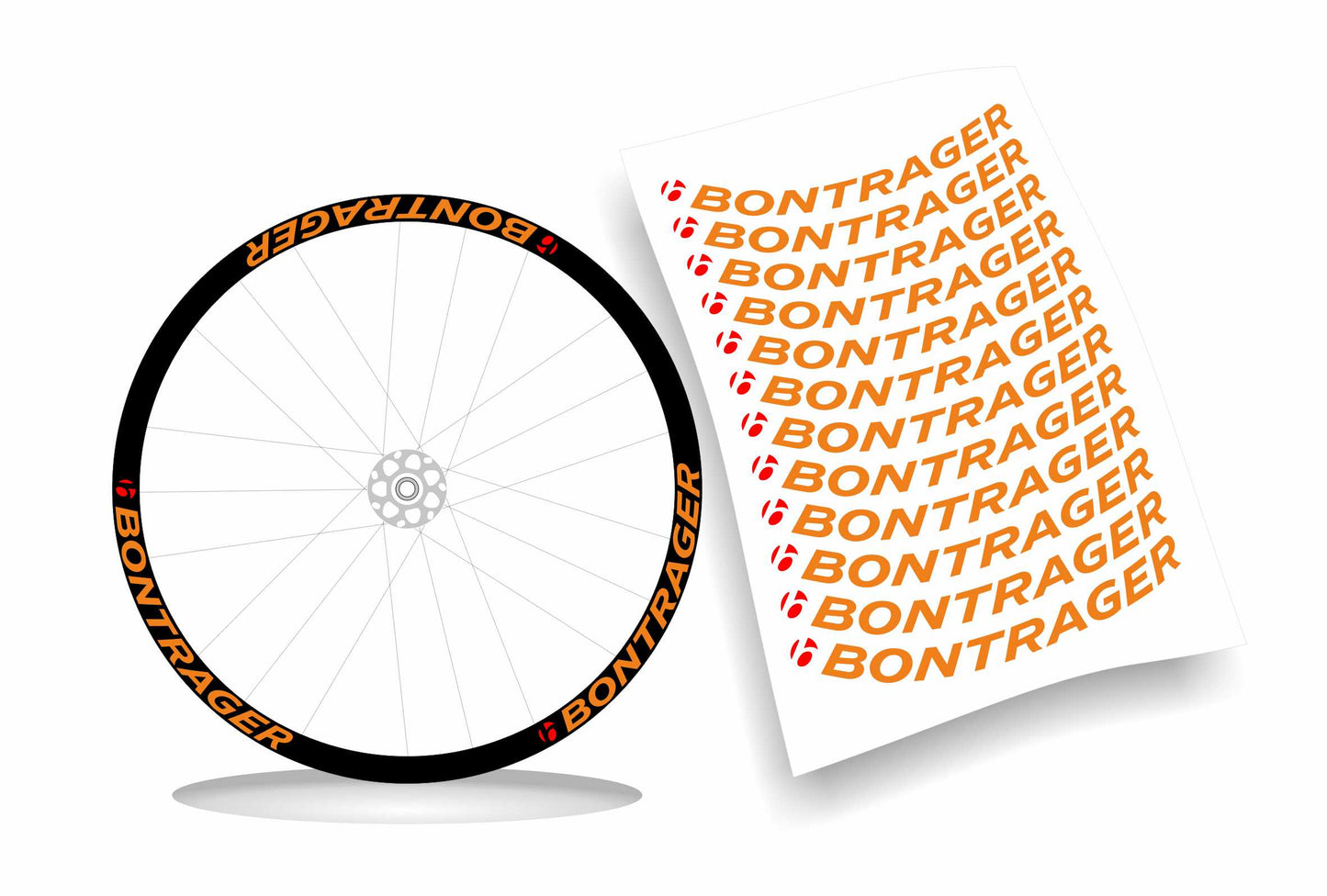 bontrager adesivi cerchi bici personalizzabili h2,4cm