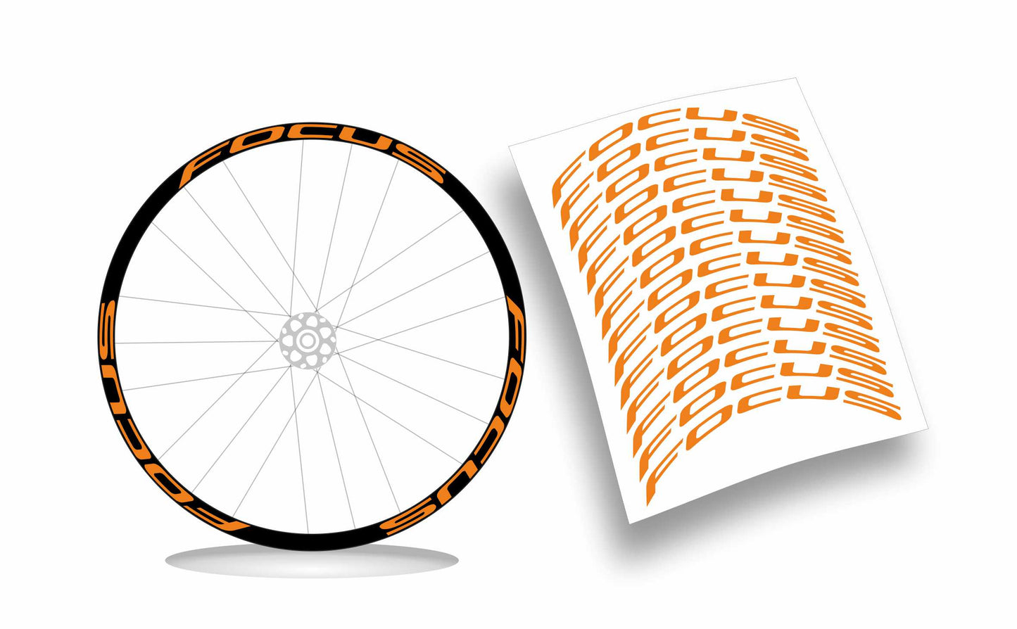 Focus kit adesivi per cerchi bike colore personalizzato