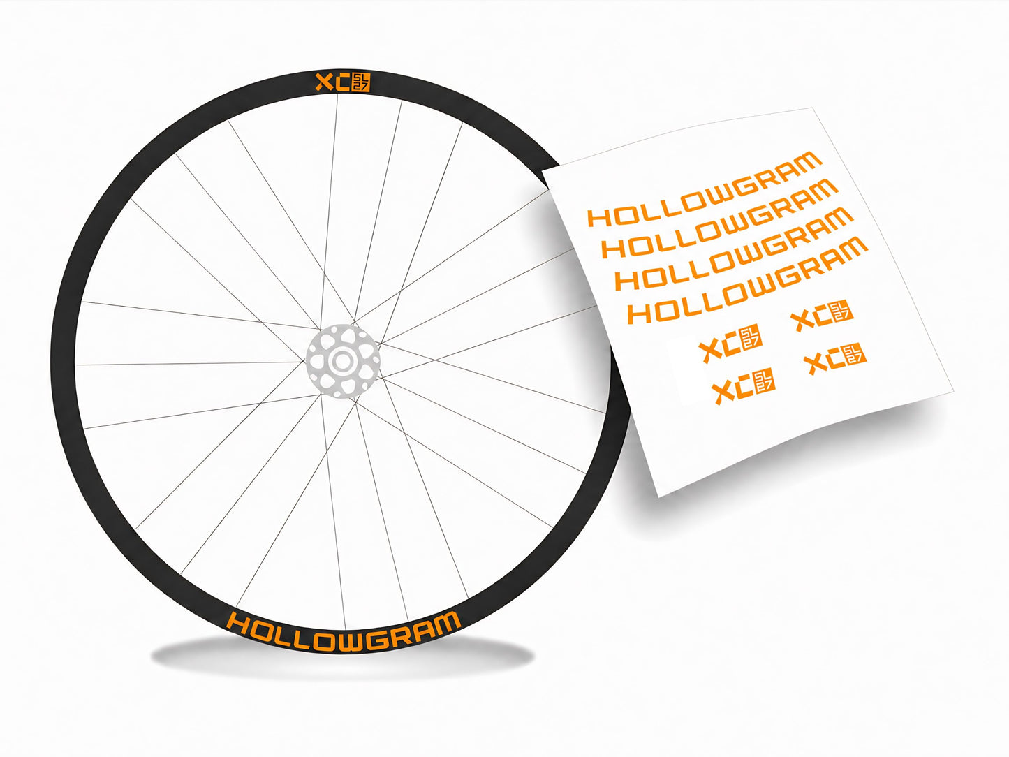 Hollowgram XC SL27 adesivi cerchi bicicletta mtb