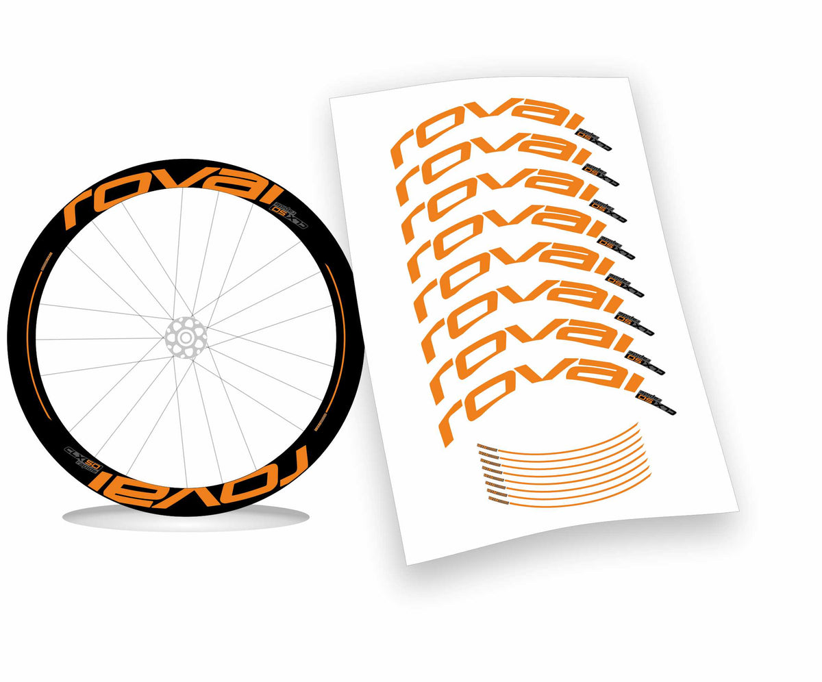 Roval CLX 50 rapide scritte piene kit adesivi per cerchi bicicletta da corsa