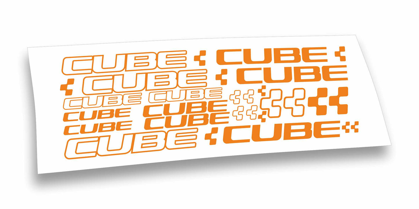 Cube nuovo kit adesivi per mountain bike e bici da corsa completo 24 pezzi