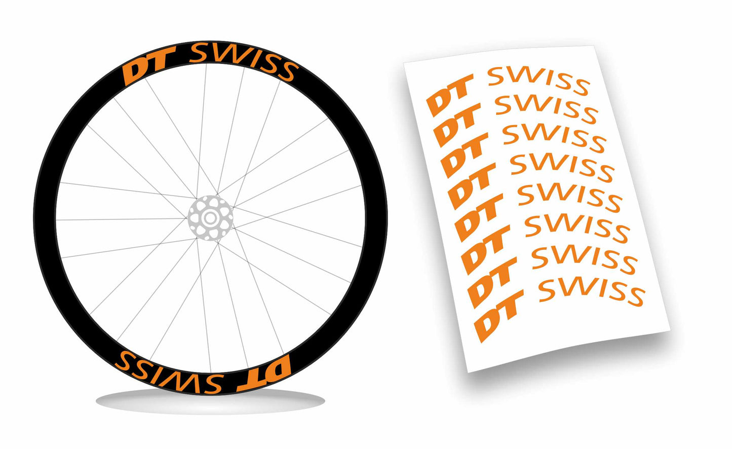 Kit adesivi/stickers cerchi bici bdc Dt swiss profilo 50mm colori a scelta 8 pezzi wheel stickers