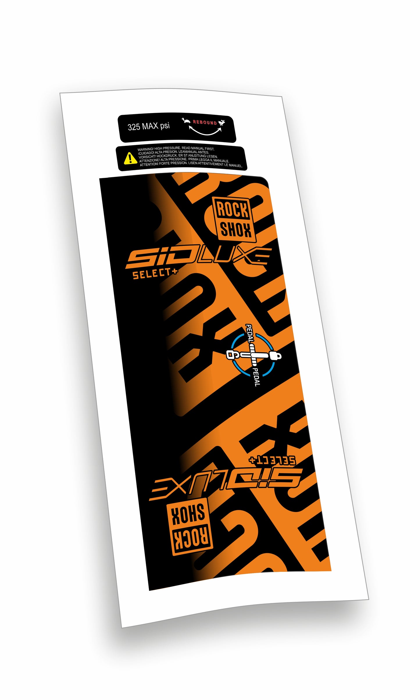 Rock Shox kit Sid Luxe Select+ Blocco Pedivella adesivi bicicletta colore personalizzato