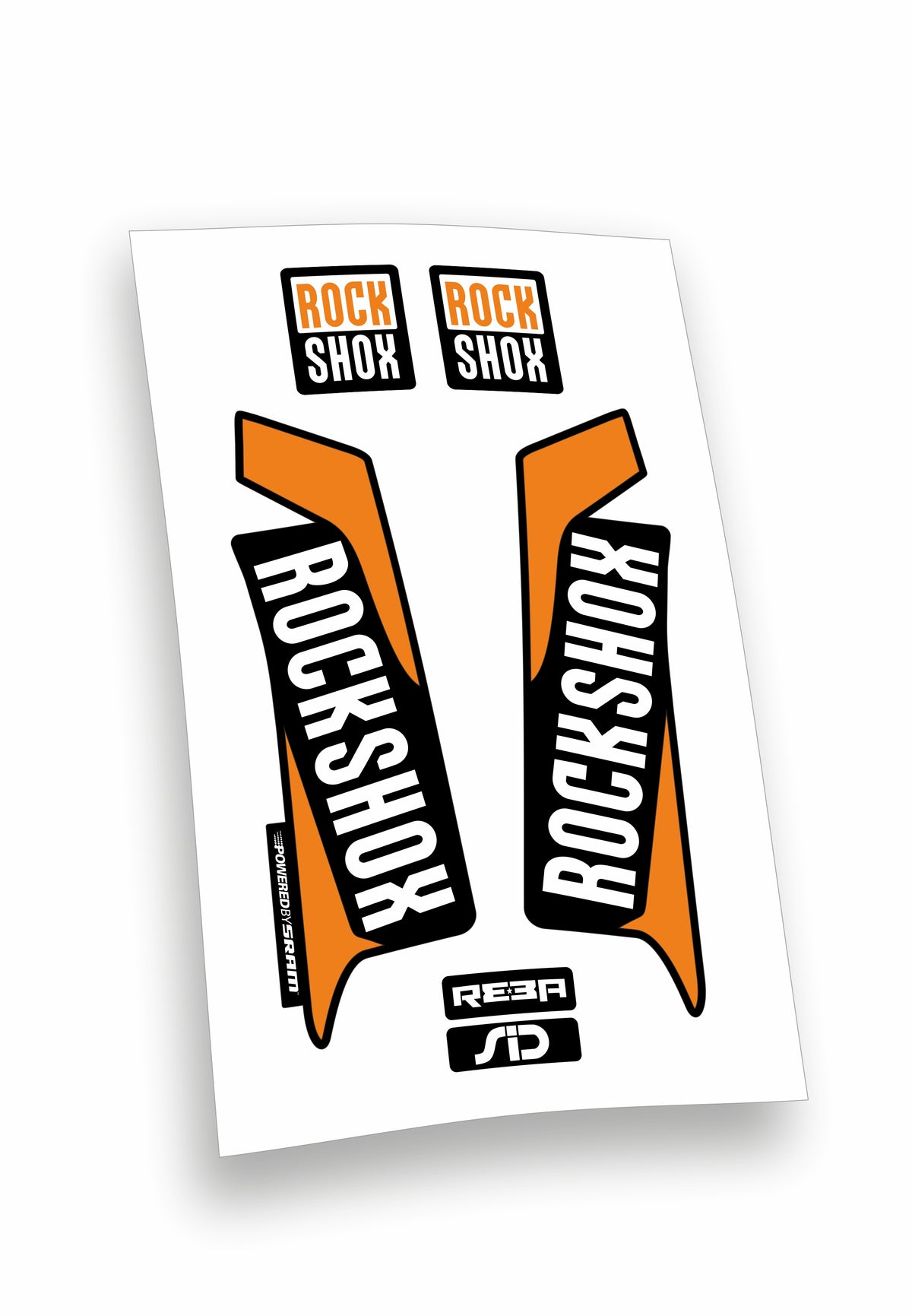 Kit ADESIVI forcella bici mtb rock shox mountain bike stickers fork bike custom reba sid